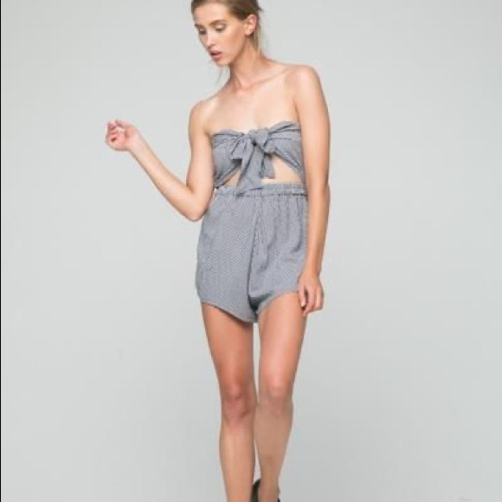 Gingham Romper